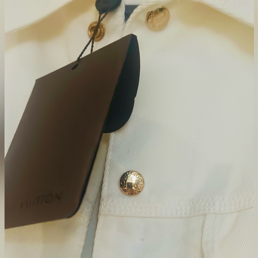 Louis Vuitton Cream Denim Jacket NWTs sz 56